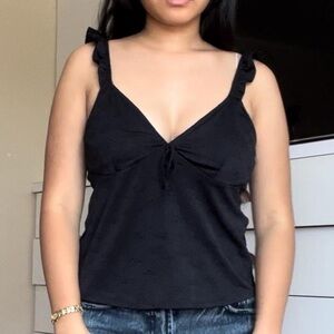 adorable ruffle eyelet top